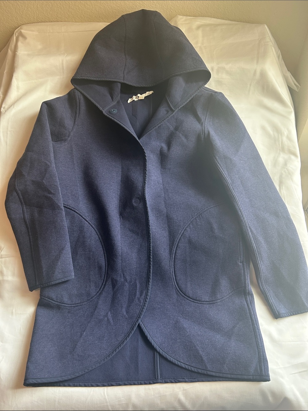 lululemon athletica Navy Hooded Coat